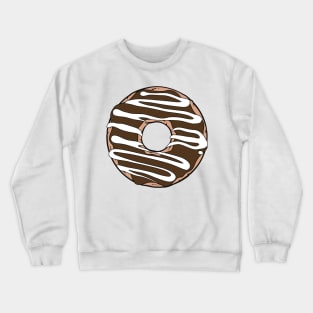 Chocolate Donut, Doughnut, Icing, Frosting, Glaze Crewneck Sweatshirt